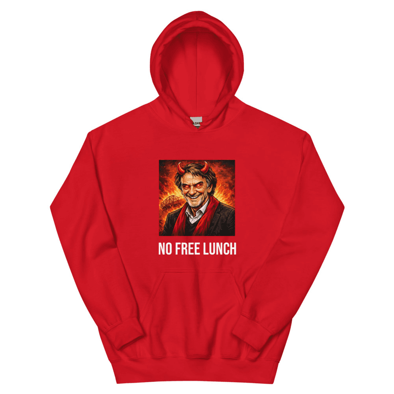 No Free Lunch Red Hoodie